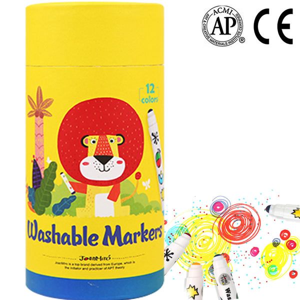 JoanMiro/JarMelo - 特製圓頭易潔12色水筆