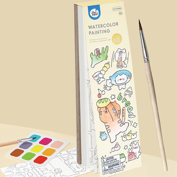 JoanMiro - 書簽水彩畫-寵物派對