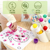 JoanMiro - 點點印筆(6支)連畫冊套裝