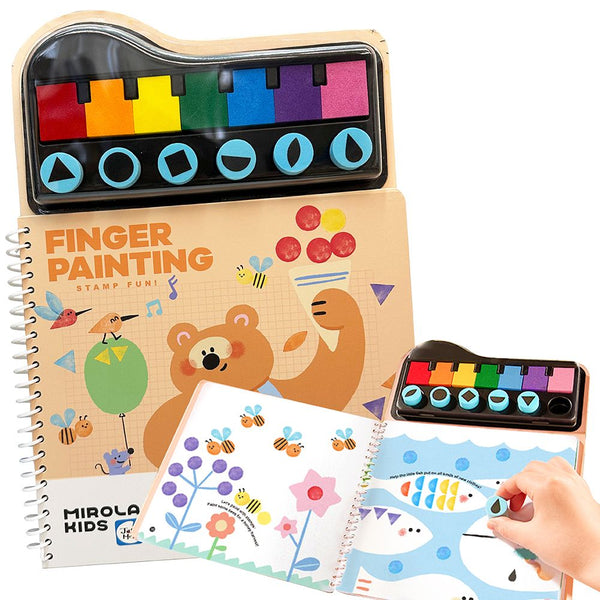 MIROLA KIDS - 趣味手指畫書 – 印章樂 (圖形)