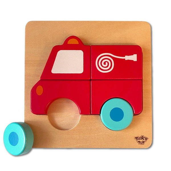 TOOKY TOY - 木製消防車拼圖