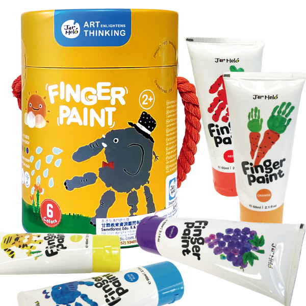 JoanMiro - 兒童手指畫(兩歲適用)6支裝-每支60ml