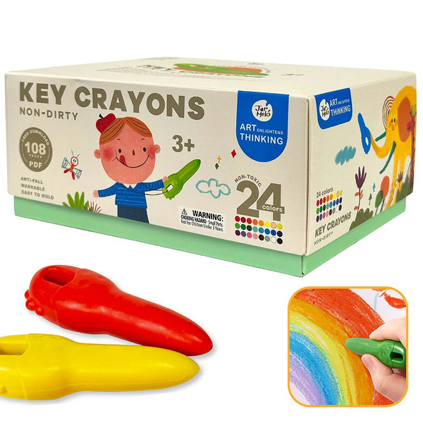 JoanMiro - 鑰匙蠟筆 - 24色