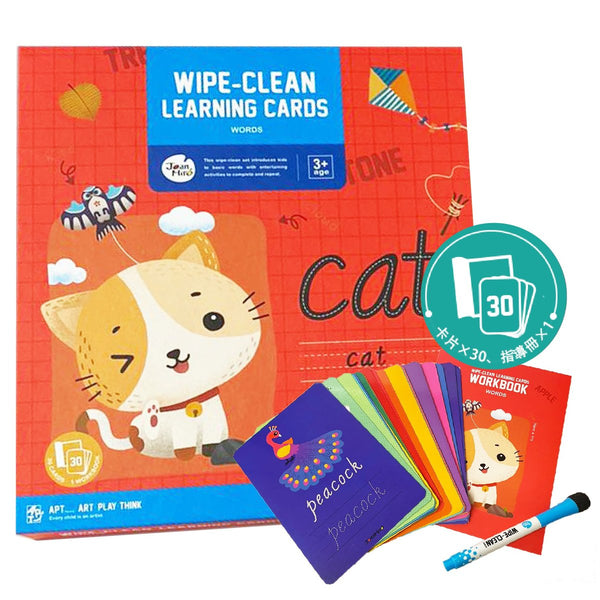 JoanMiro/JarMelo - 可擦寫繪寫卡 -- 英文字 (趣味單詞)