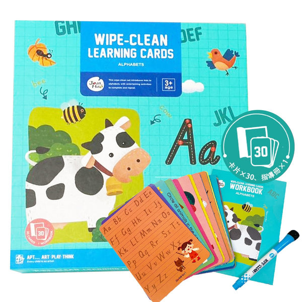 JoanMiro/JarMelo - 循環再用可抹掉學習咭 -- 英文字母 (趣味ABC)