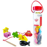 TOOKY TOY - 木製繫帶玩具 海洋木塊拼圖