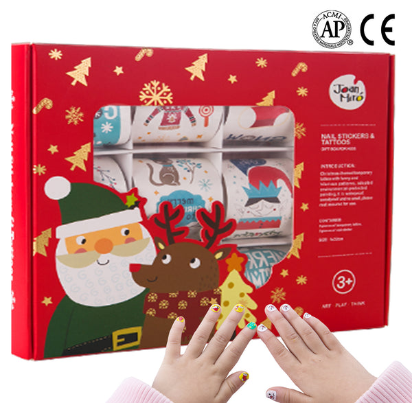JoanMiro - 聖誕皮膚印水紙指甲貼