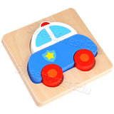 Tooky Toy- 木製警車拼圖